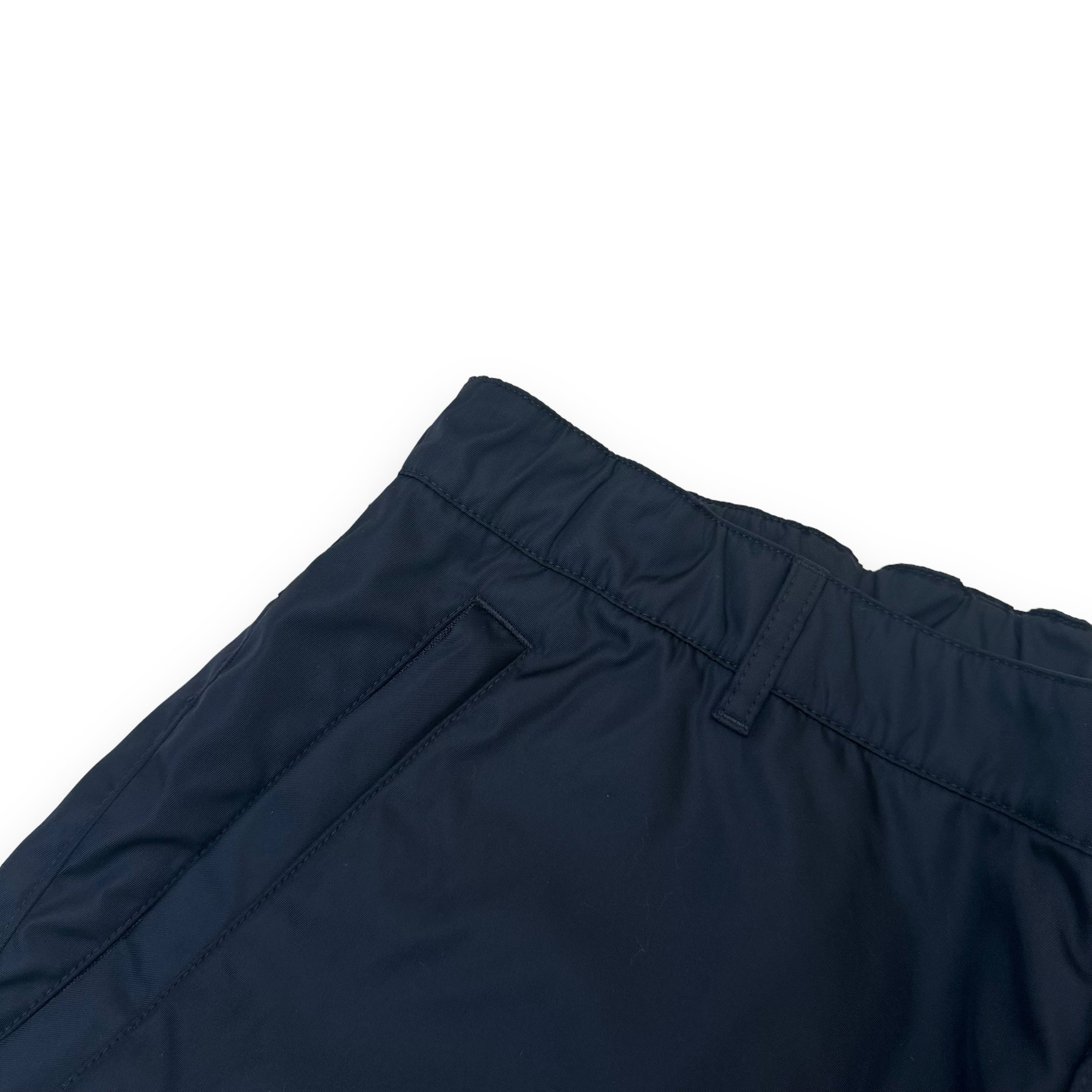 PRADA RE-NYLON GABARDINE TROUSERS BLACK XL