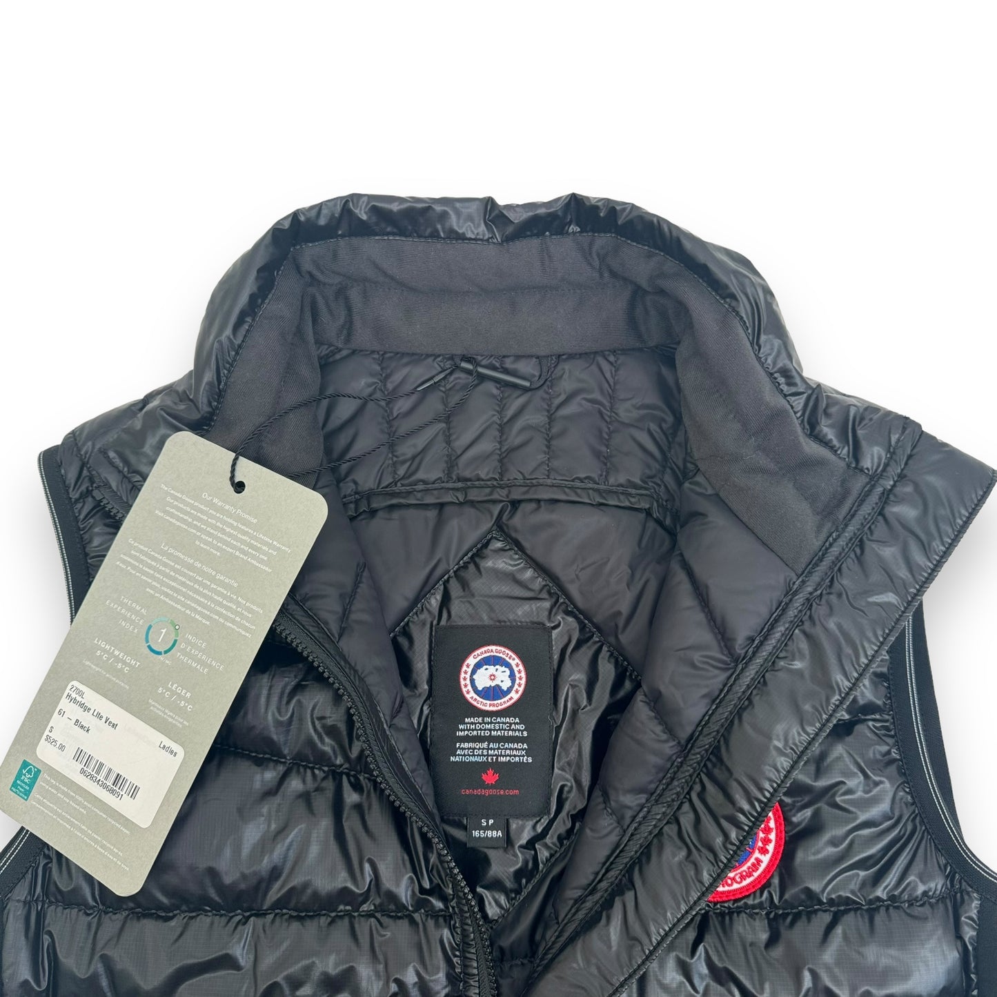 CANADA GOOSE HYBRIDGE LITE QUILTED SHELL GILET BLACK S