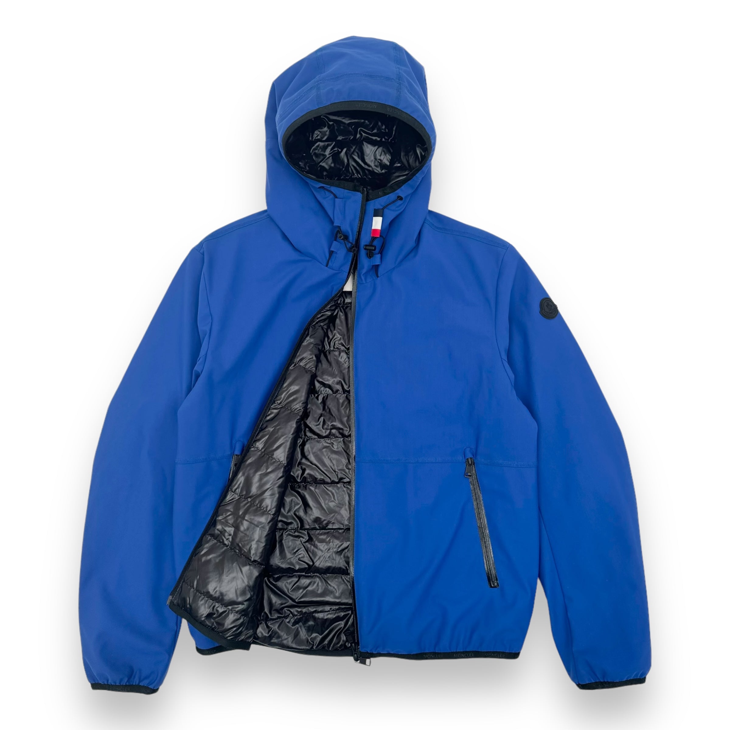 MONCLER DUPORT GIUBBOTTO JACKET BLUE / BLACK XL