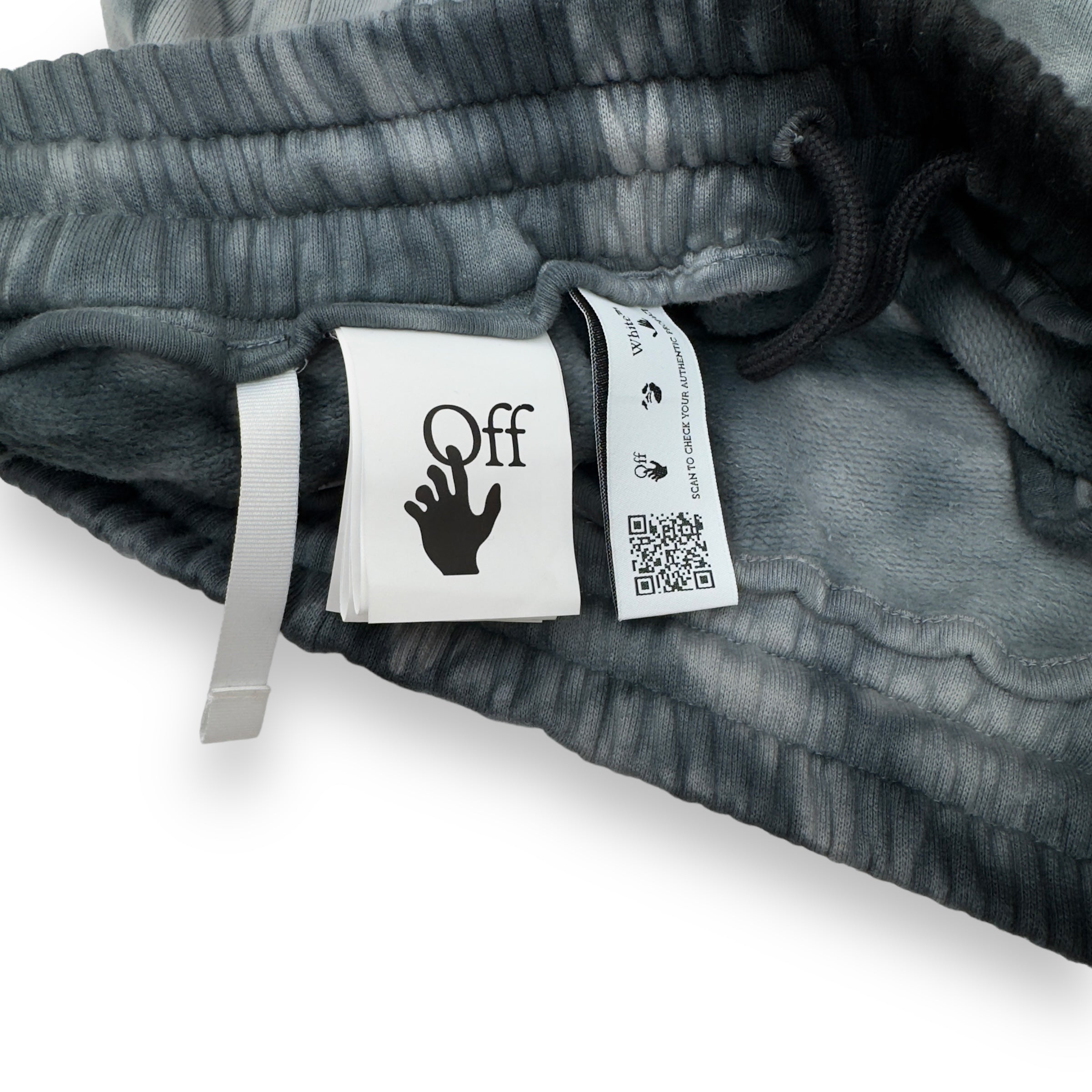 OFF-WHITE TIE-DYE SWEATPANTS GREY M