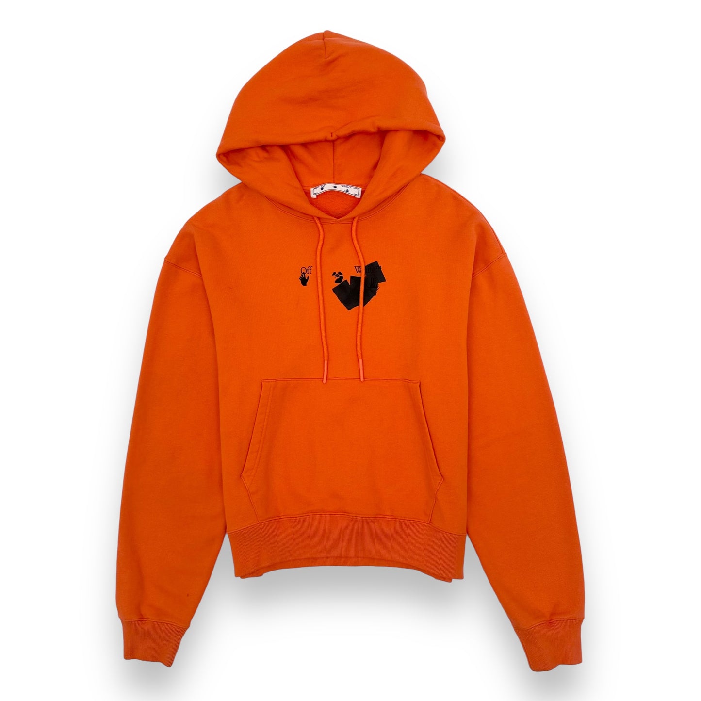 OFF-WHITE ARROW HOODIE ORANGE L