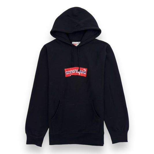 SUPREME X COMME DES GARÇONS LOGO-PRINT HOODIE BLACK / RED XL