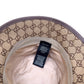 GUCCI GG CANVAS FEDORA HAT BROWN M