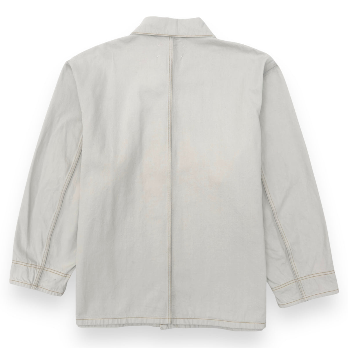 MAISON MARGIELA OVERSIZED LONG DENIM JACKET CHALK 48 / M