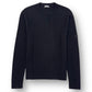 DIOR LOGO PATCH CREWNECK WOOL SWEATER BLACK M