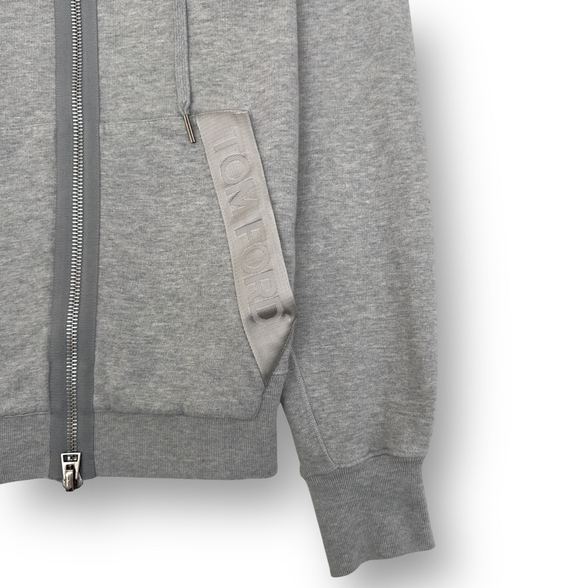 TOM FORD COTTON ZIP UP HOODIE GREY L