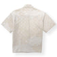LOUIS VUITTON DAMIER SHORT-SLEEVED DENIM SHIRT ECRU WHITE XL