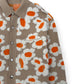 JACQUEMUS LA CHEMISE NEVE FLEURS OVERSHIRT CARDIGAN BEIGE / ORANGE M