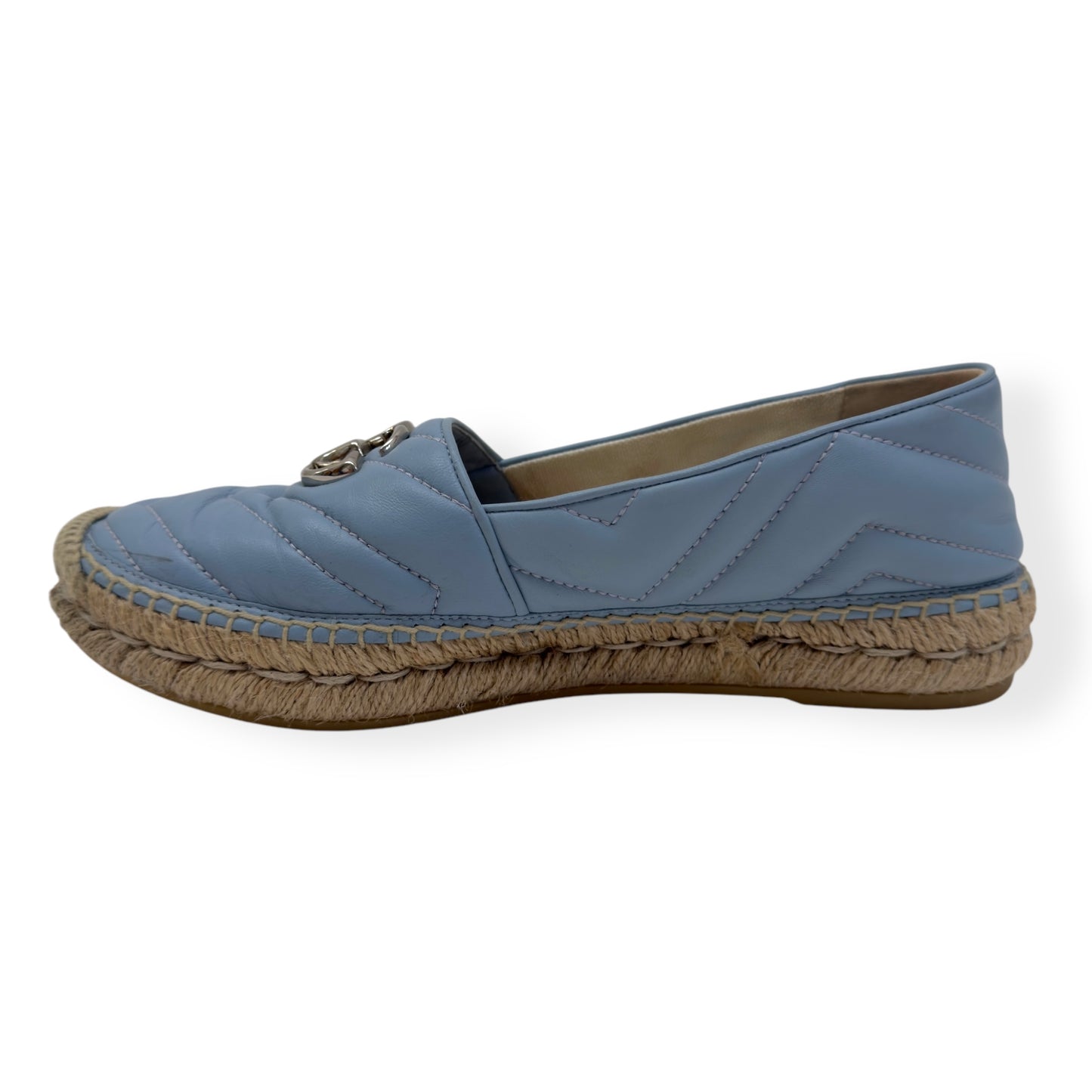 GUCCI WOMENS GG MARMONT ESPADRILLE AZUL 38 / UK5
