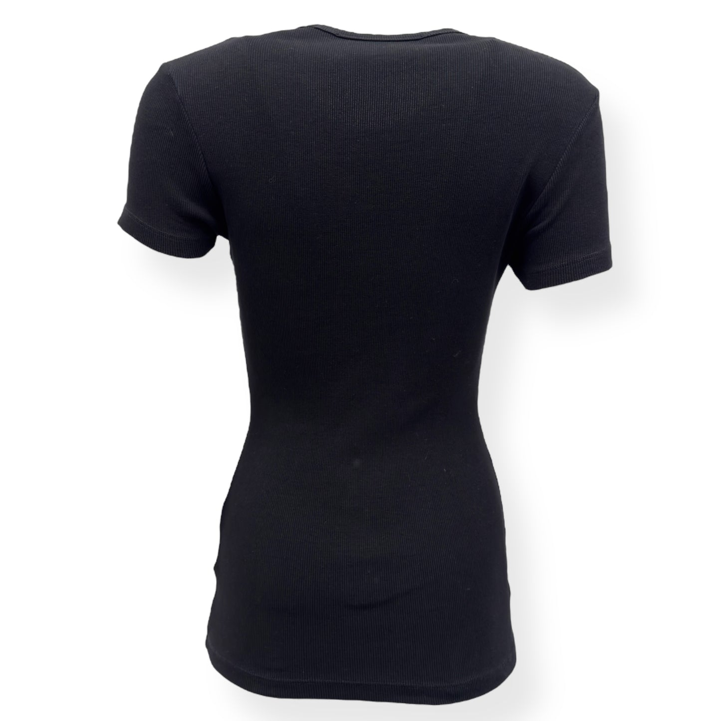 OFF-WHITE LOGO PRINT STRETCH-COTTON T-SHIRT BLACK XS