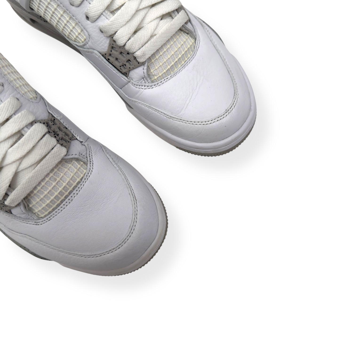 AIR JORDAN 4 RETRO SNEAKER WHITE OREO UK7