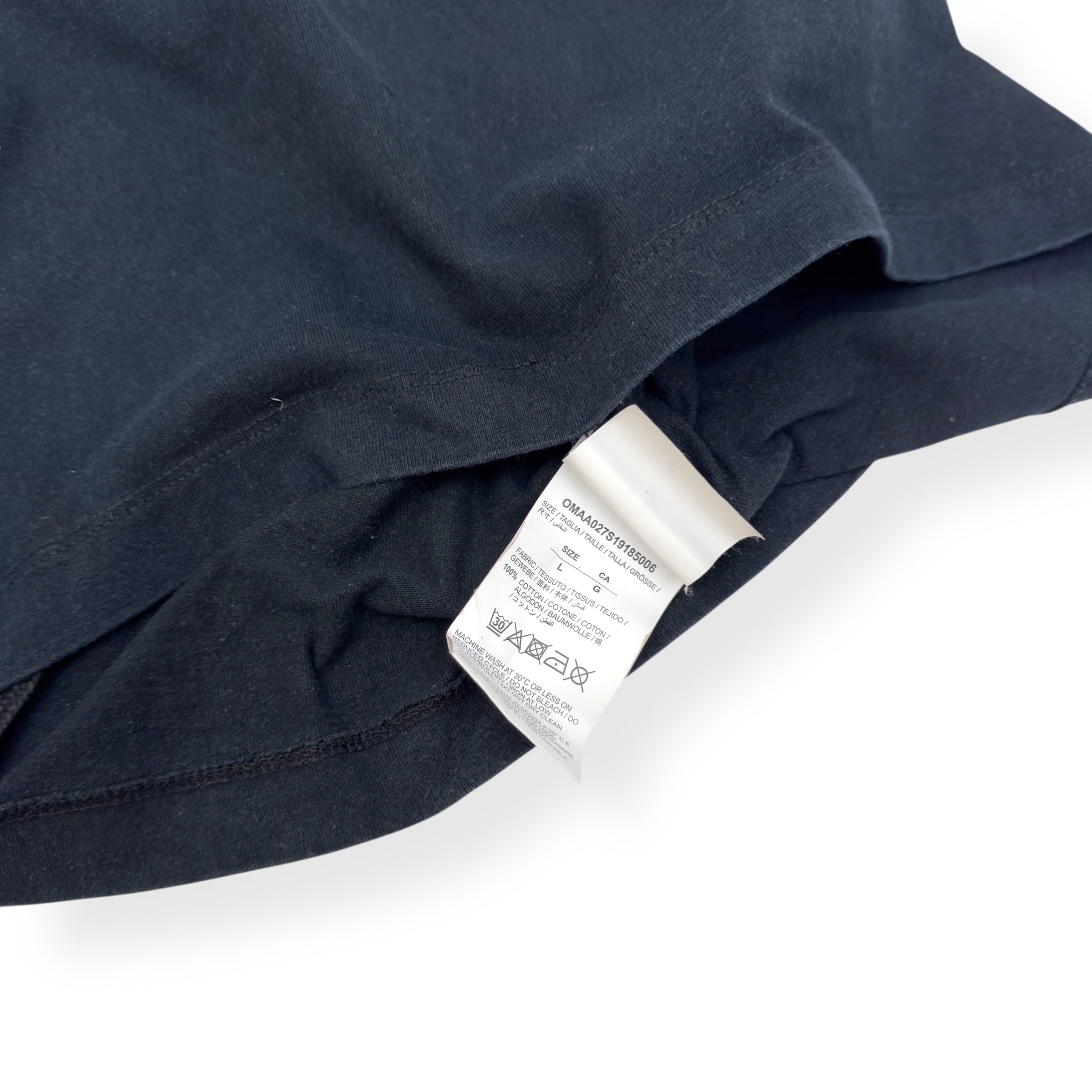 OFF-WHITE SPLIT ARROWS T-SHIRT BLACK / RED L