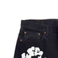 DENIM TEARS X LEVIS COTTON WREATH DENIM JEANS BLACK / WHITE W34”