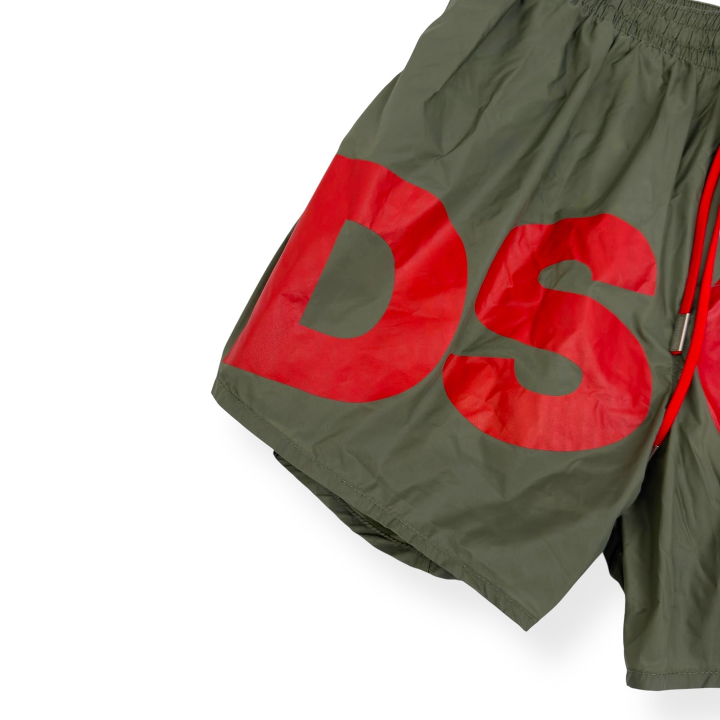 DSQUARED2 DSQ2 SWIM SHORTS GREEN / RED 50 / L