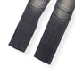 BALMAIN RIBBED DENIM JEANS GREY W30”