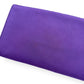 MULBERRY CLOTH CLUTCH WALLET PURPLE / SILVER