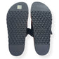 HERMÈS CHYPRE SANDALS NATUREL / BLACK 42 / UK8