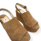 JIMMY CHOO DEYA 95 SUEDE ESPADRILLE WEDGE TAN 38 / UK5