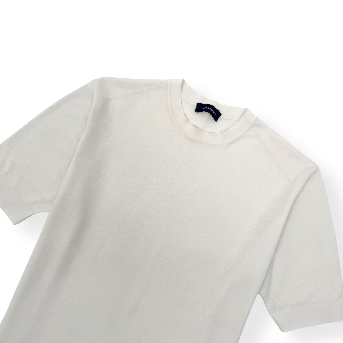 THOM SWEENEY COTTON T-SHIRT WHITE L