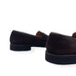 THOM SWEENEY CALF SUEDE PENNY LOAFER ESPRESSO BROWN UK9.5