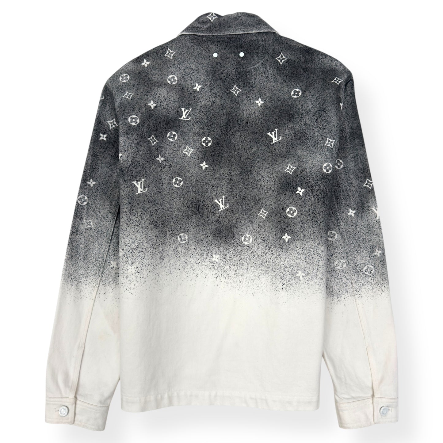 LOUIS VUITTON WORKWEAR GRADIENT MONOGRAM JACKET GREY / WHITE L