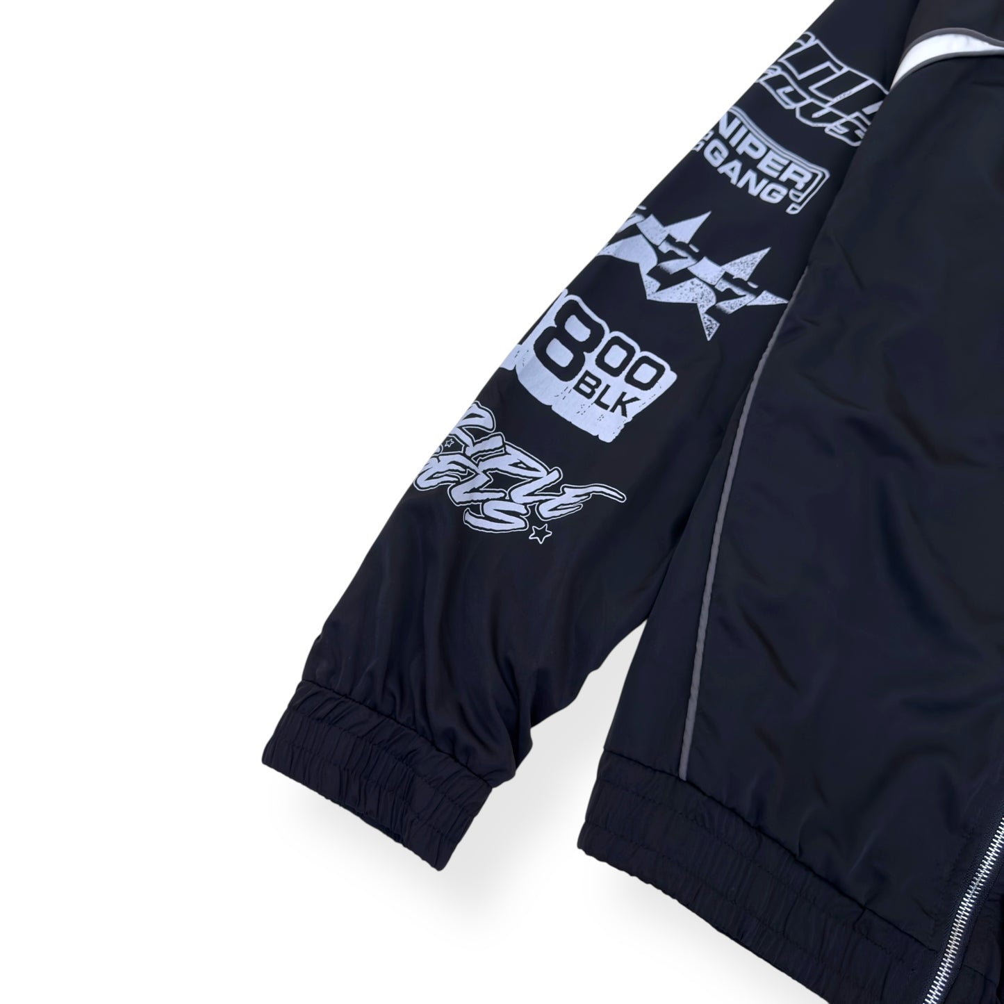SNIPER GANG SG X 777 TRACK JACKET BLACK / WHITE L