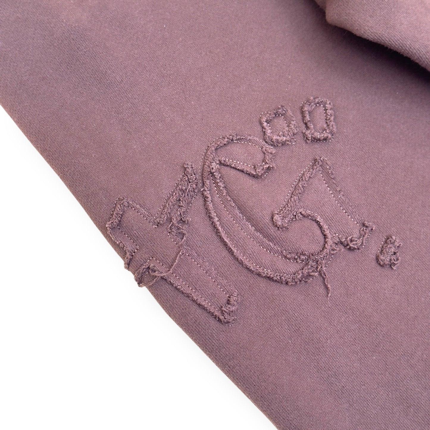 HONOR THE GIFT SCRIPT EMBROIDERED SWEAT PANTS BROWN M