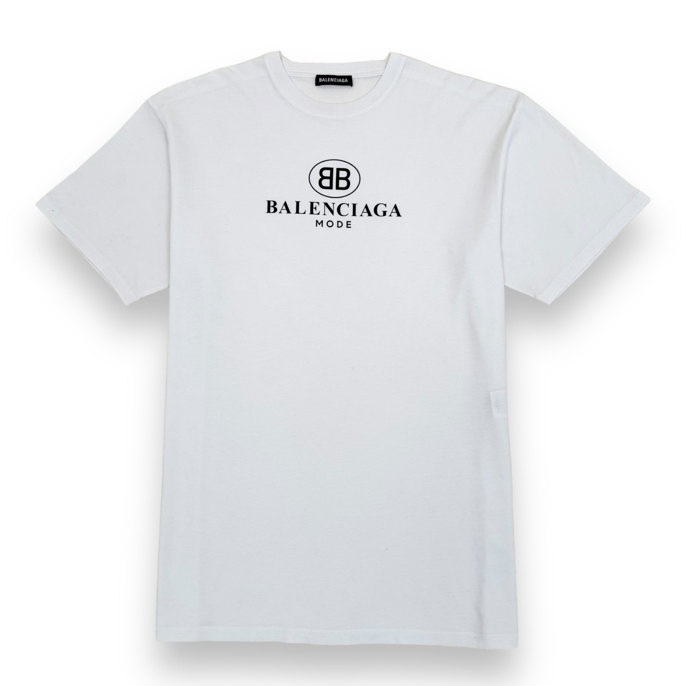 BALENCIAGA BB MODE COTTON T-SHIRT WHITE S
