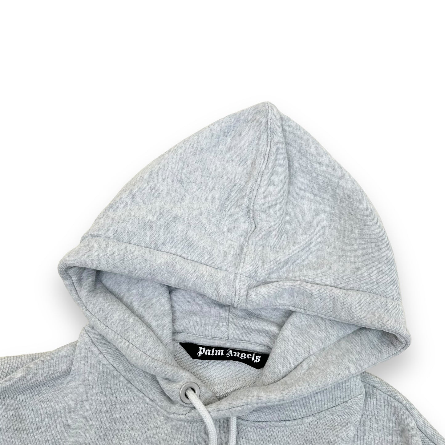 PALM ANGELS STATEMENT LOGO HOODIE GREY M