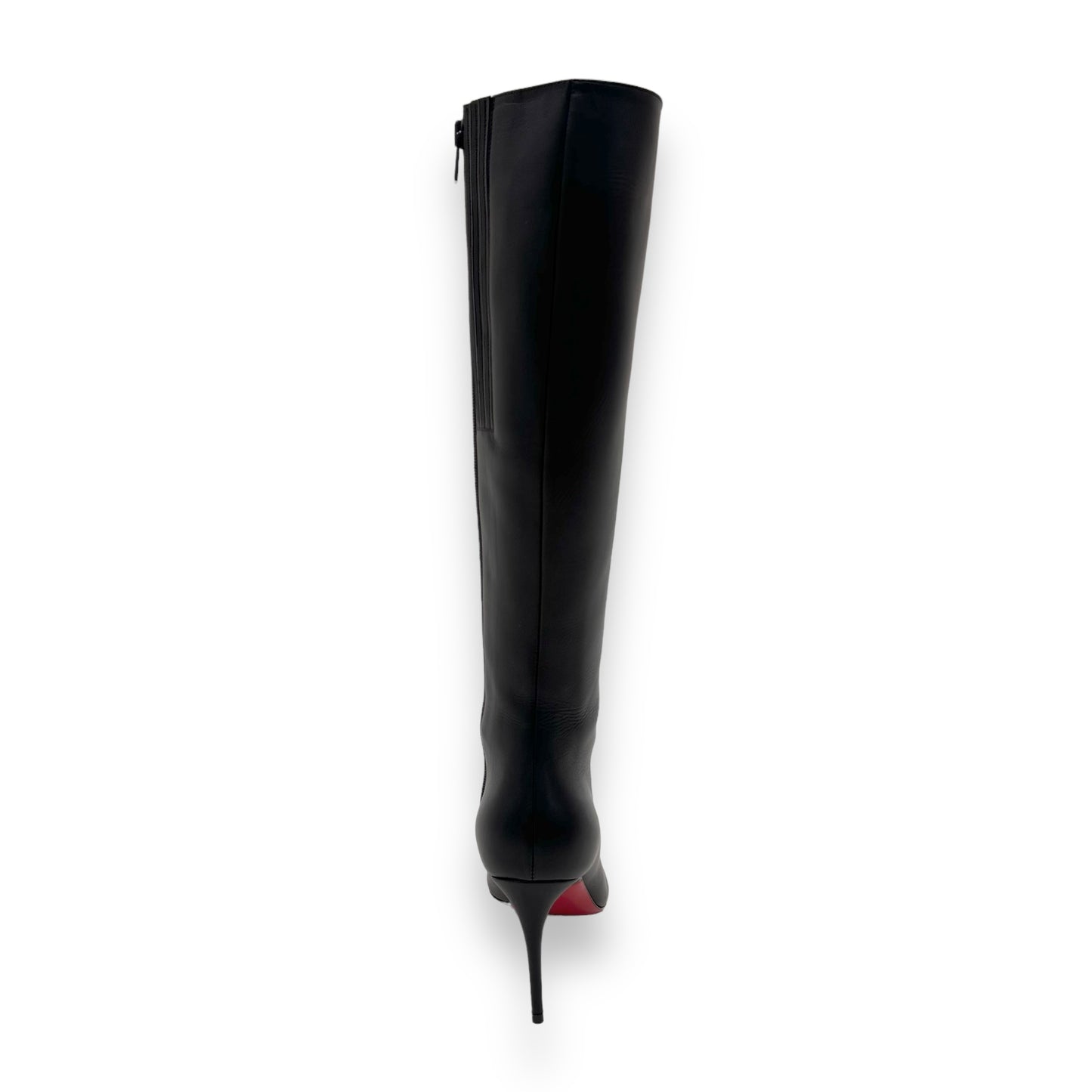 CHRISTIAN LOUBOUTIN ELOISE BOTTA 85MM TALL LEATHER BOOTS BLACK UK5