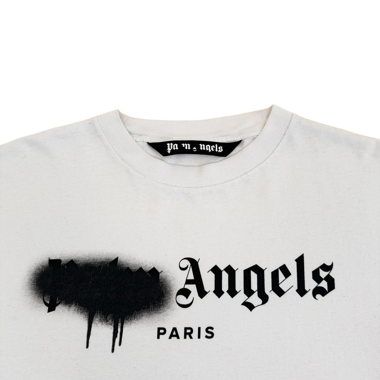 PALM ANGELS SPRAY PAINT PARIS T-SHIRT WHITE XL