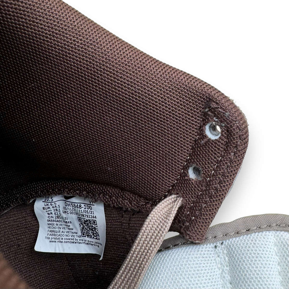 NIKE DUNK HIGH SNEAKER LIGHT CHOCOLATE SAIL UK9.5