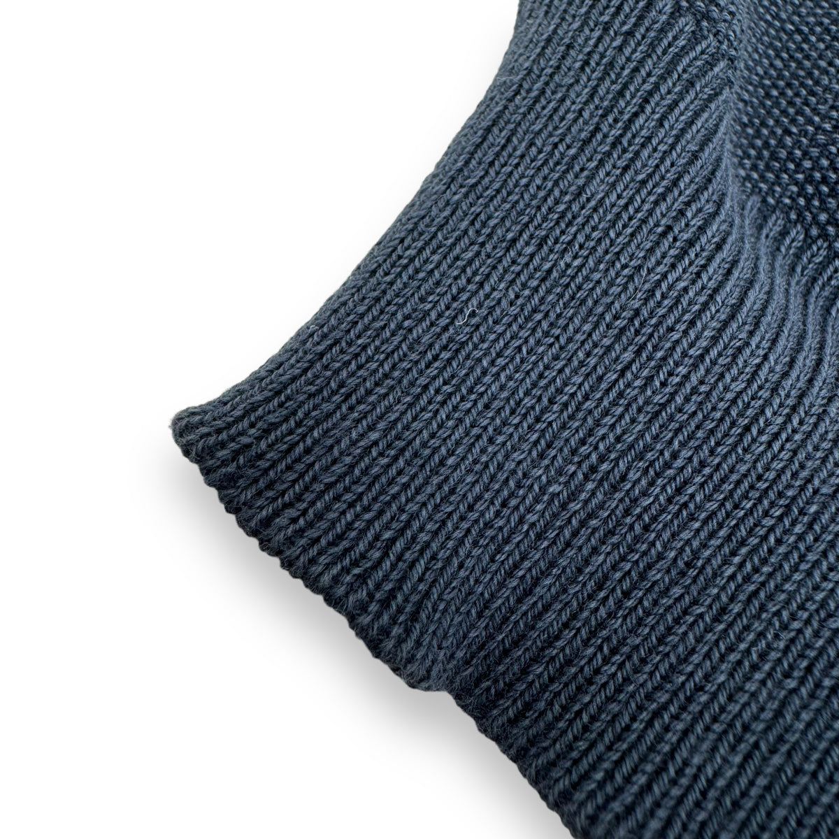 THOM SWEENEY FINE-KNIT COTTON ZIP-UP TRACK JACKET NAVY L