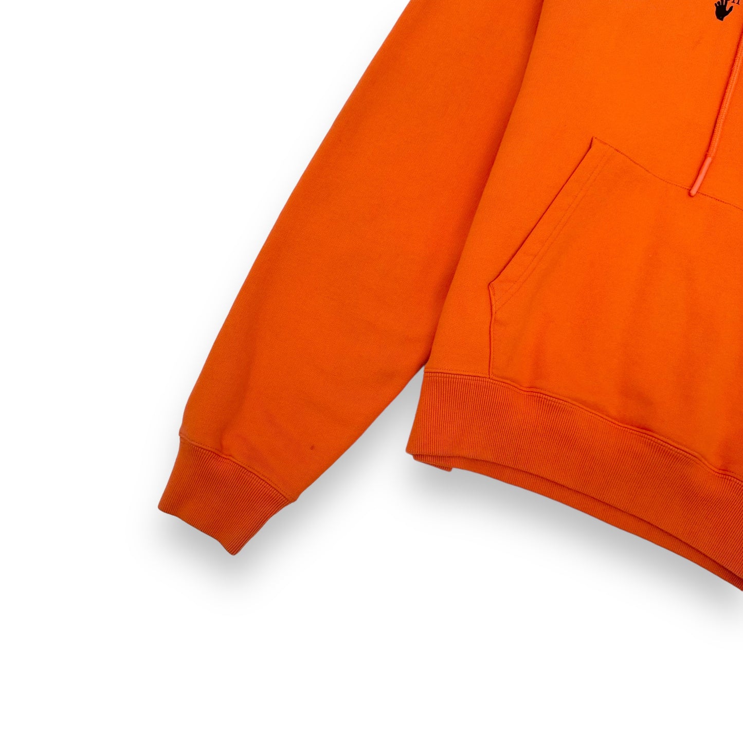 OFF-WHITE ARROW HOODIE ORANGE L