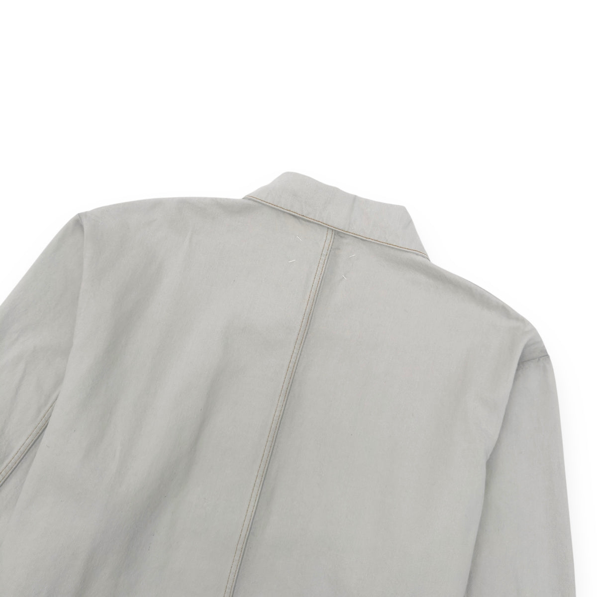 MAISON MARGIELA OVERSIZED LONG DENIM JACKET CHALK 48 / M