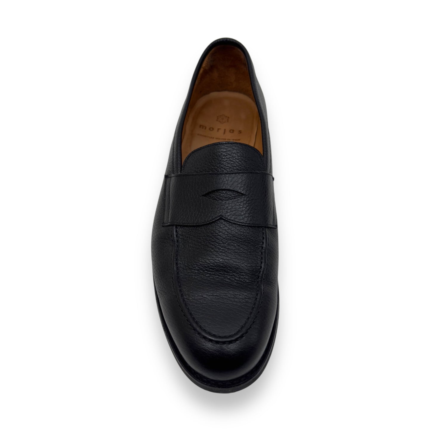 MORJAS LEATHER ‘THE PENNY LOAFER’ BLACK UK10