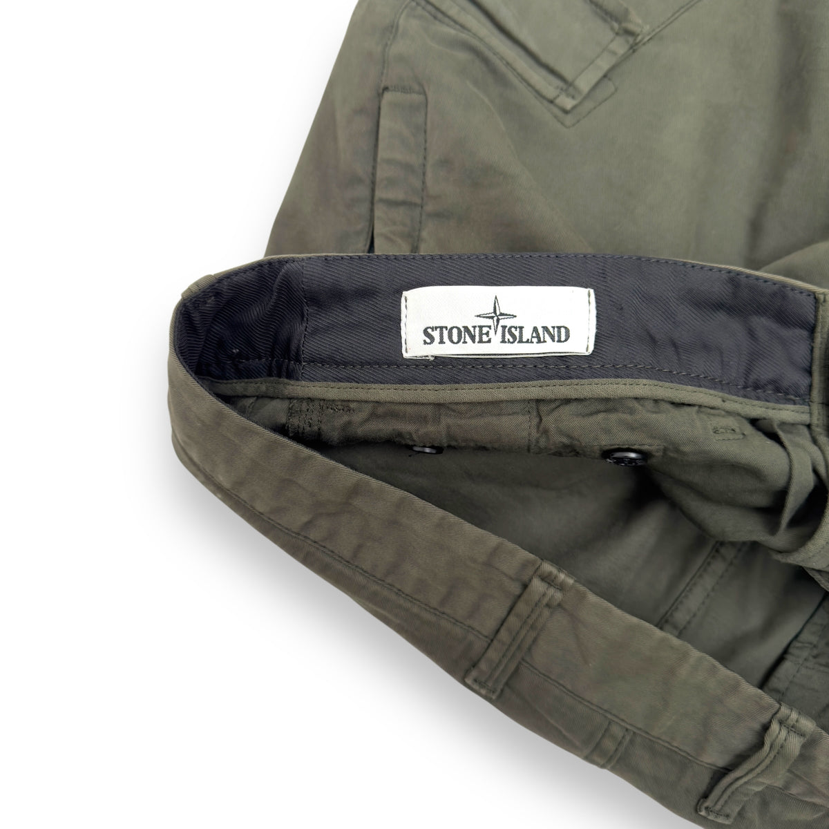 STONE ISLAND CARGO TROUSERS GREEN W34”
