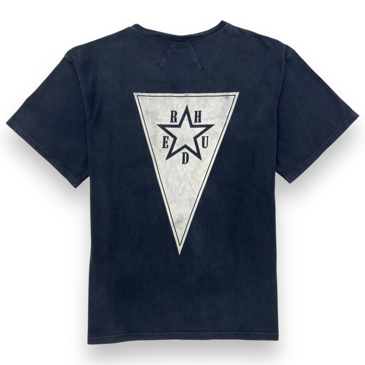 RHUDE AW22 DISTRESSED WOLF T-SHIRT NAVY BLUE XL