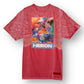 HERON PRESTON GRAPHIC PRINT T-SHIRT RED L
