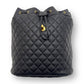 CHANEL URBAN SPIRT QUILTED CALFSKIN BACKPACK BLACK WITH GOLD HARDWARE M