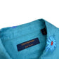 LOUIS VUITTON X YAYOI KUSAMA LV X YK SILK SHIRT BLUE L