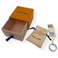LOUIS VUITTON LV MOSAIC THIN RING SILVER / BLUE L