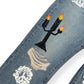 DENIM TEARS X VIRGIL ABLOH “MESSAGE IN A TEAR’ DENIM JEANS BLUE W32”