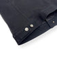 DOLCE & GABBANA LEATHER / DENIM SLIM FIT JACKET BLACK 46 / XS