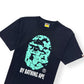 A BATHING APE TEXT CODE CAMO T-SHIRT BLACK L