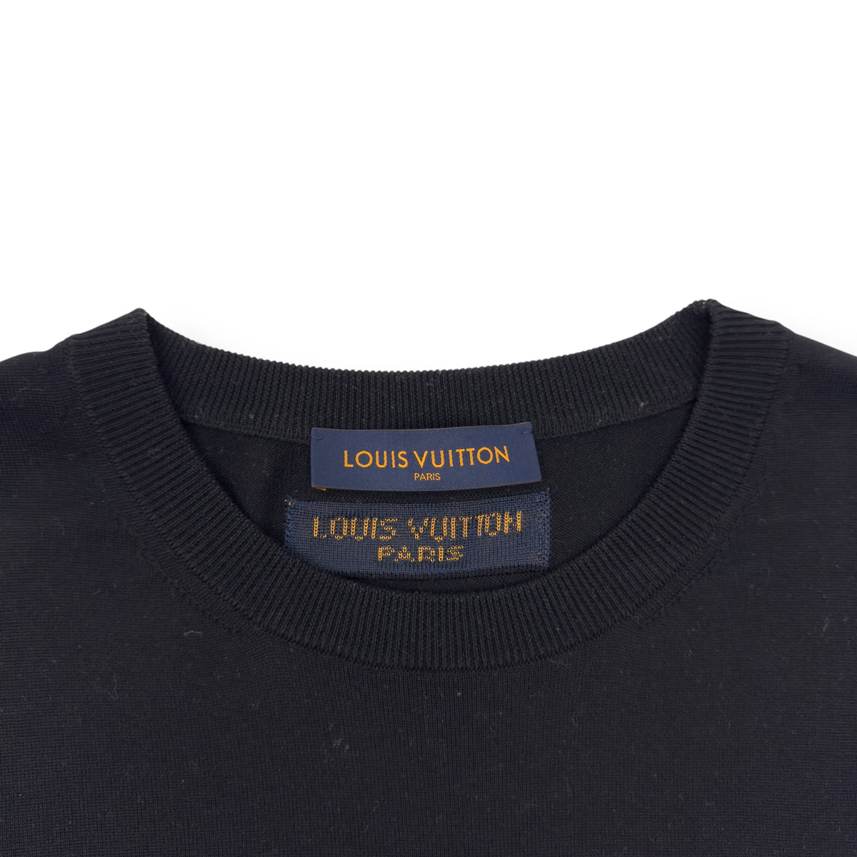 LOUIS VUITTON MAISON CREWNECK T-SHIRT BLACK / WHTE L