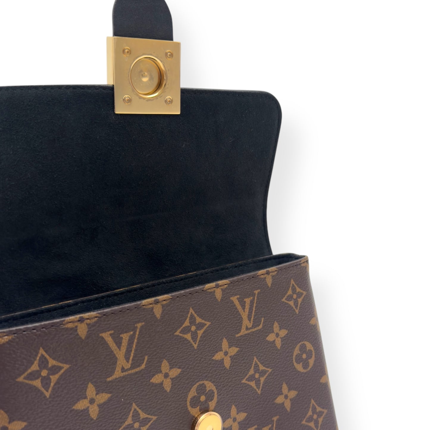 LOUIS VUITTON LOCKY BB MONOGRAM CANVAS / LEATHER BAG