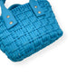 BALENCIAGA BISTRO RECYCLED NYLON BASKET BAG BLUE XXS