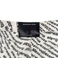 ALEXANDER WANG MONOGRAM HIGH RISE DENIM SHORTS WHITE / BLACK W26”