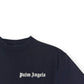 PALM ANGELS COTTON T-SHIRT BLACK / WHITE XS